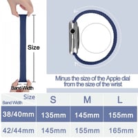 سوار ساعة ابل مضفرة من نسيج النايلون