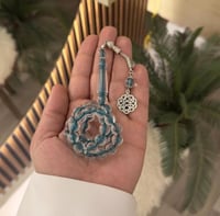 سبحه بكلايت تركوازي شفاف