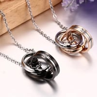 قلادة دائرة متشابكة للجنسين