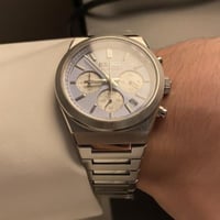 ساعة سيكو كرونوقراف كوارتز - حجم 40 لون سماوي