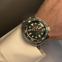 ساعة سيكو diver اوتوماتيك - حجم 42.5 اللون اخضر