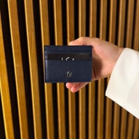 محفظة رجالية جلد - كحلي