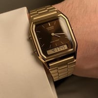 ساعة كاسيو ڤنتج -بني سير ذهبي