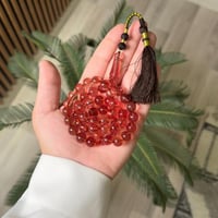 سبحة زعفراني فواح لون بني حرباء - كركوش تفصال يدوي