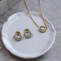 طقم قلادة وحلق نسائي ET105