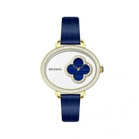 ساعة نسائية بسوار جلد من بروشا BR1031