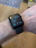 سوار ساعة ابل مضفرة من نسيج النايلون