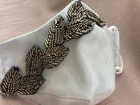 كمامة سهرة تطريز فضي ماكسد - evening mask