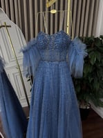 فستان سهرة فخم تل