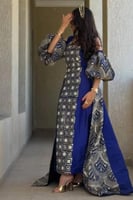 جلابية اوف شولدر لون نيلي