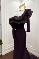 فستان سهره اوف شولدر لون ليلكي