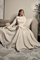 فستان اوف شولدر لون اوف وايت