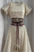 فستان اوف شولدر لون بيج