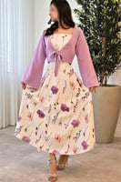 فستان سهر اوف شولدر لون ملون