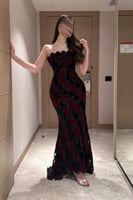 فستان سهرة آوف شولدر بالون عودي