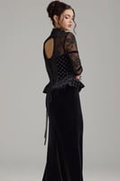 فستان سهرة أوف شولدر لون اسود