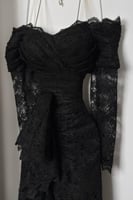 فستان سهرة أوف شولدر لون اسود