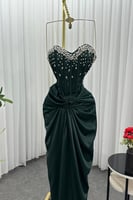 فستان سهره توب مزين بالكرستال بعدة الوان