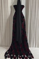 فستان سهرة آوف شولدر بالون عودي