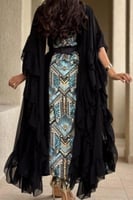 جلابية اوف شولدر لون اسود