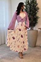 فستان سهر اوف شولدر لون ملون