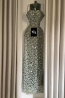 فستان سهره توب بشال خارجي لون زيتوني