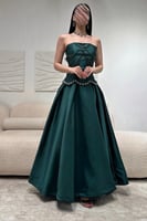 فستان سهره توب بلون اخضر