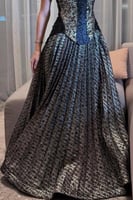 فستان سهرة أوف شولد لون اسود