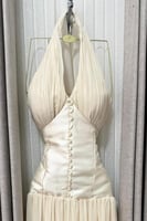 فستان اوف شولدر لون بيج