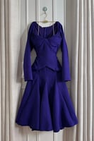 فستان ناعم اوف شولدر لون موف