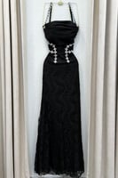 فستان سهر اوف شولدر لون اسود