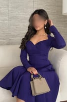 فستان ناعم اوف شولدر لون موف