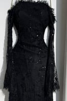 فستان سهر اوف شولدر لون اسود