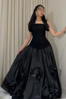 فستان سهره توب بورود بارزة لونين