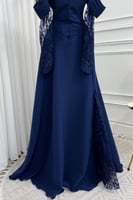 فستان سهرات أوف شولدر بلونين