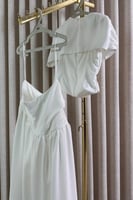 فستان اوف شولدر لون ابيض