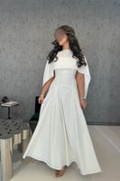 فستان اوف شولدر لون ابيض