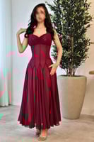 فستان ناعم اوف شولدر بعدة الوان