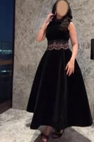 فستان سهرة أوف شولدر لون اسود