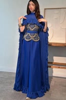 جلابية انيقة بالون نيلي