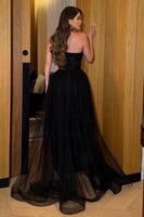 فستان سهرة أوف شولد لون اسود