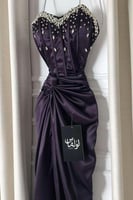 فستان سهره توب مزين بالكرستال بعدة الوان