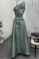 فستان سهره بقصة طرزان لون أخضر