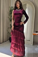 فستان اوف شولدر لون عودي