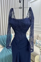 فستان سهره توب بحبال لون خمري