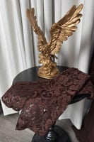 فستان سهرة أنيق شتوي لون بني