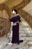 فستان سهره اوف شولدر لون ليلكي