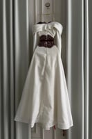 فستان ناعم اوف شولدر لون سكري