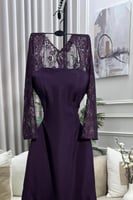 فستان أوف شولدر لون موف