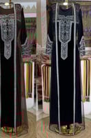 جلابية يوم التأسيس بالونين اسود و بني